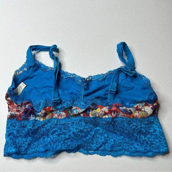 Soma Blue Lace Bandeau bar medium  with Delicate Straps - Picture 3 of 5